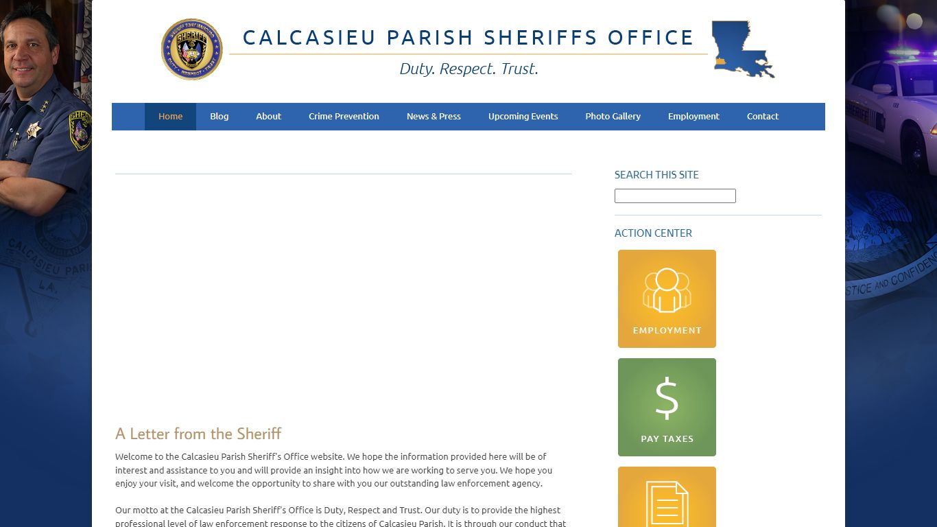 Welcome - Calcasieu Parish Sheriff's Office